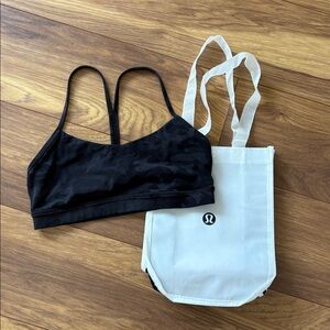 Lululemon Women’s Flow Y Sports Bra Black Camo 10